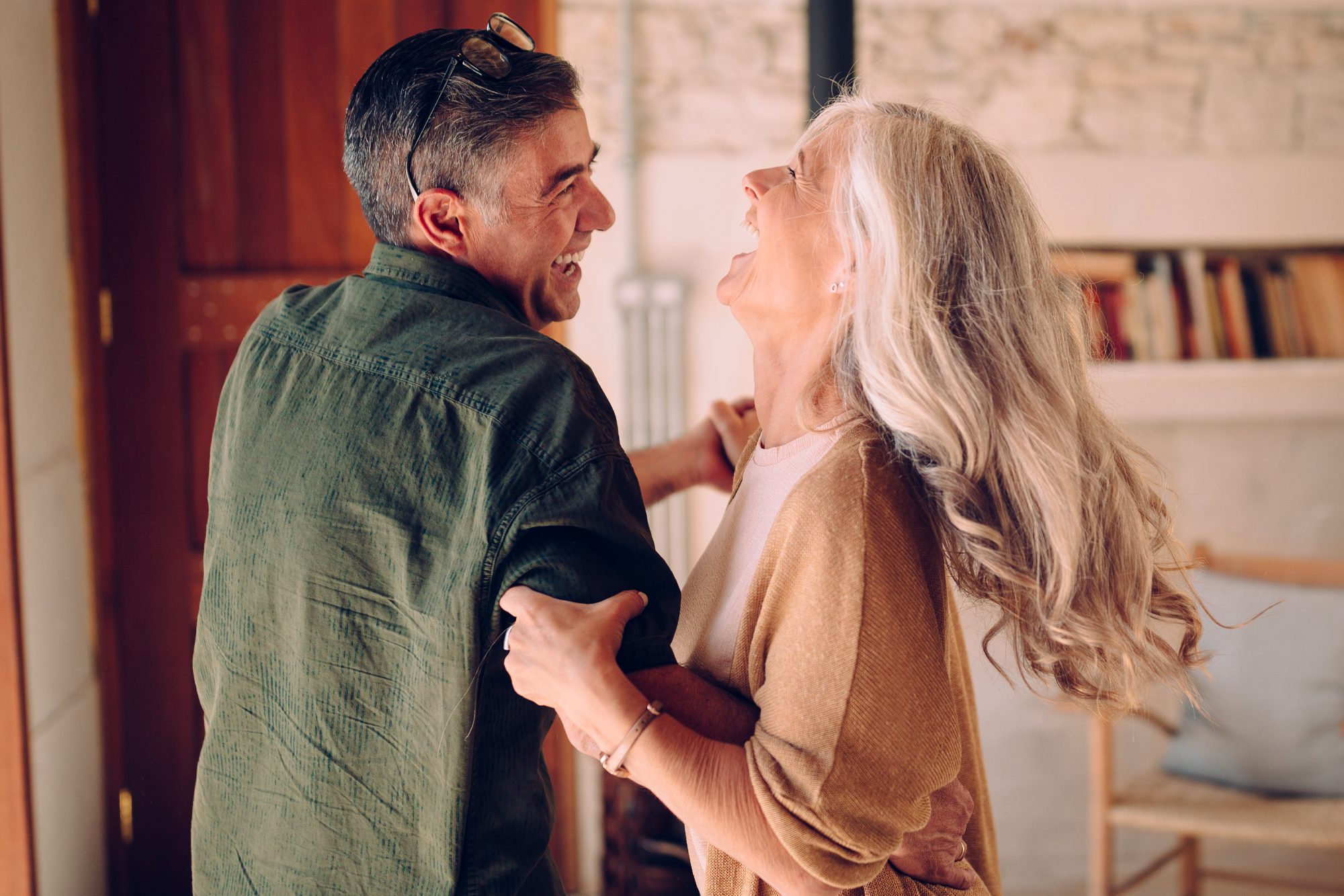 Couple senior complices